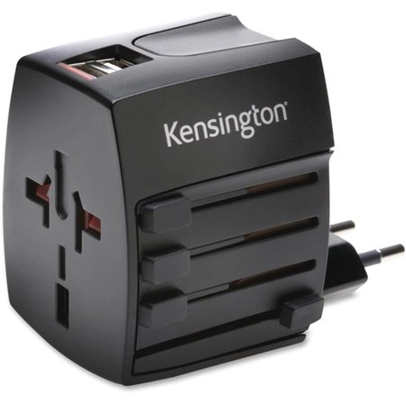 KENSINGTON Kensington KMW33998 2.4A International Travel Adapter; Dual USB KMW33998